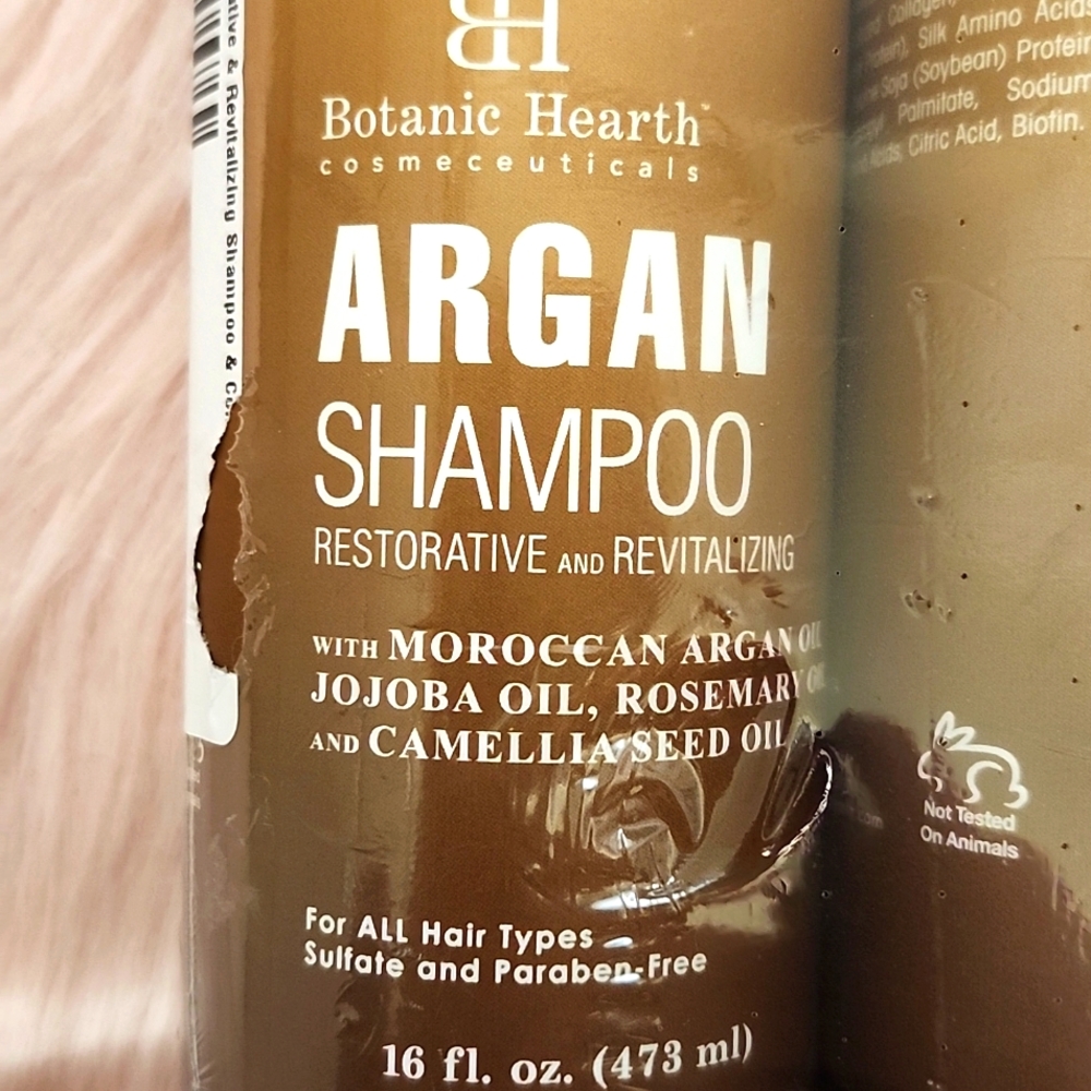 Brand New BOTANIC HEARTH ARGAN SHAMPOO & CONDITIONER-2CT - Picture 3 of 6